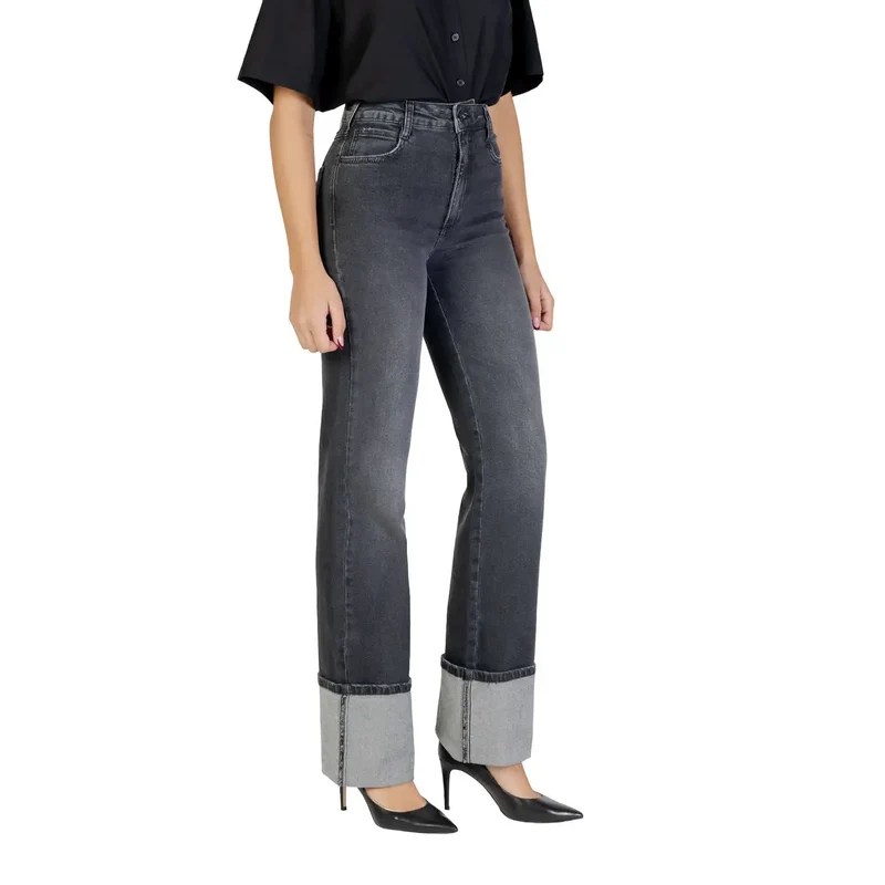 Jean Colcci pour femme en coton noir stretch