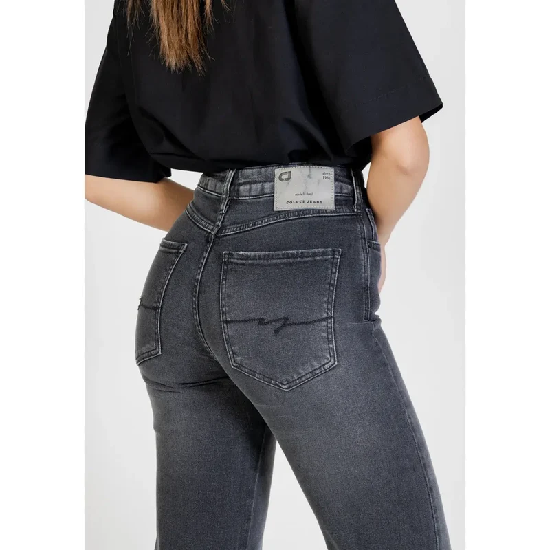 Jean Colcci pour femme en coton noir stretch