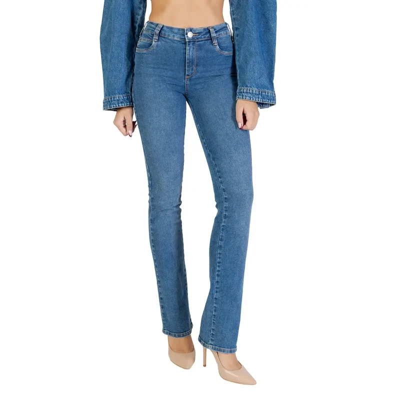 Jean slim en coton bleu Colcci pour femme