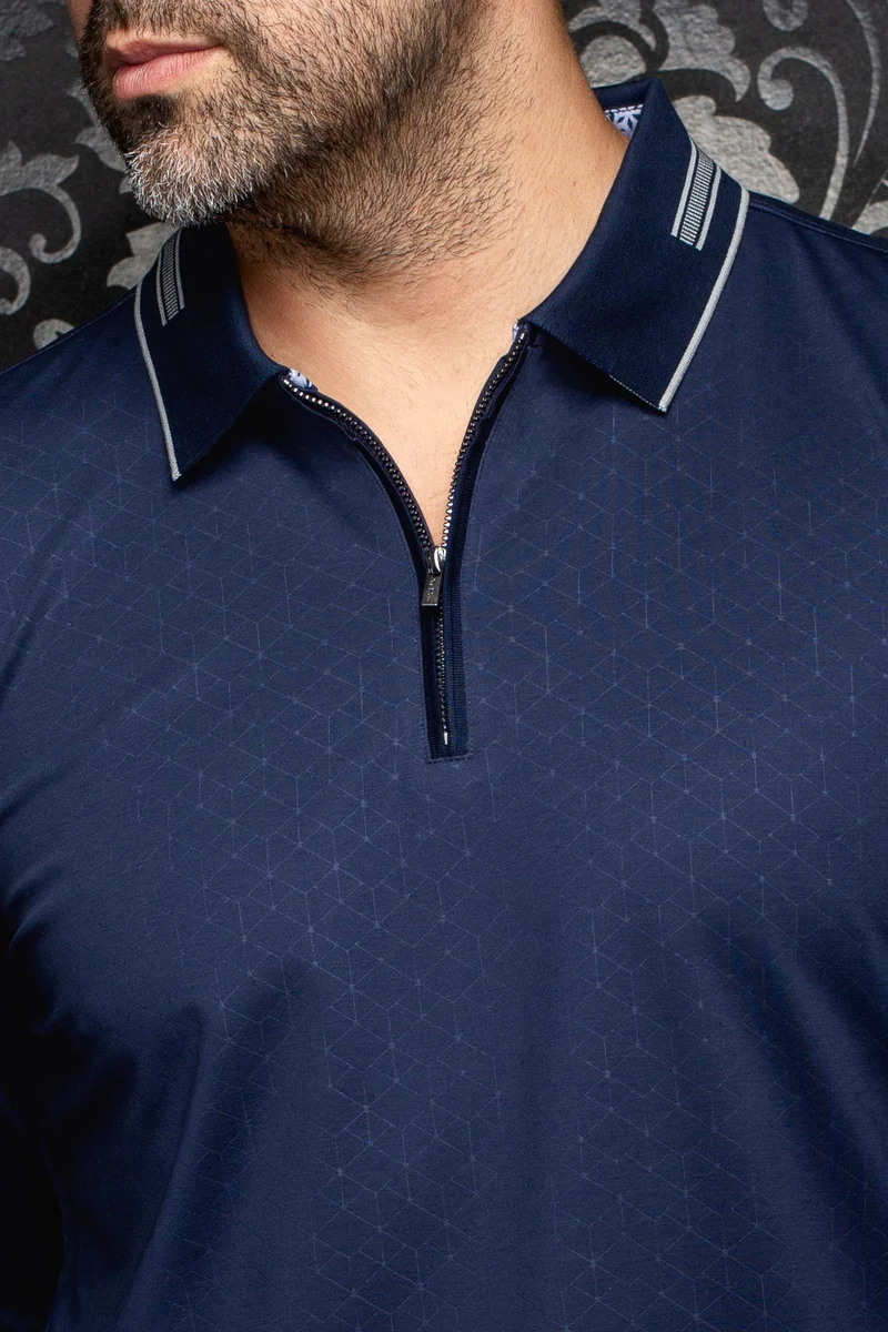 POLO MANCHES LONGUES | AVENOR, Navy