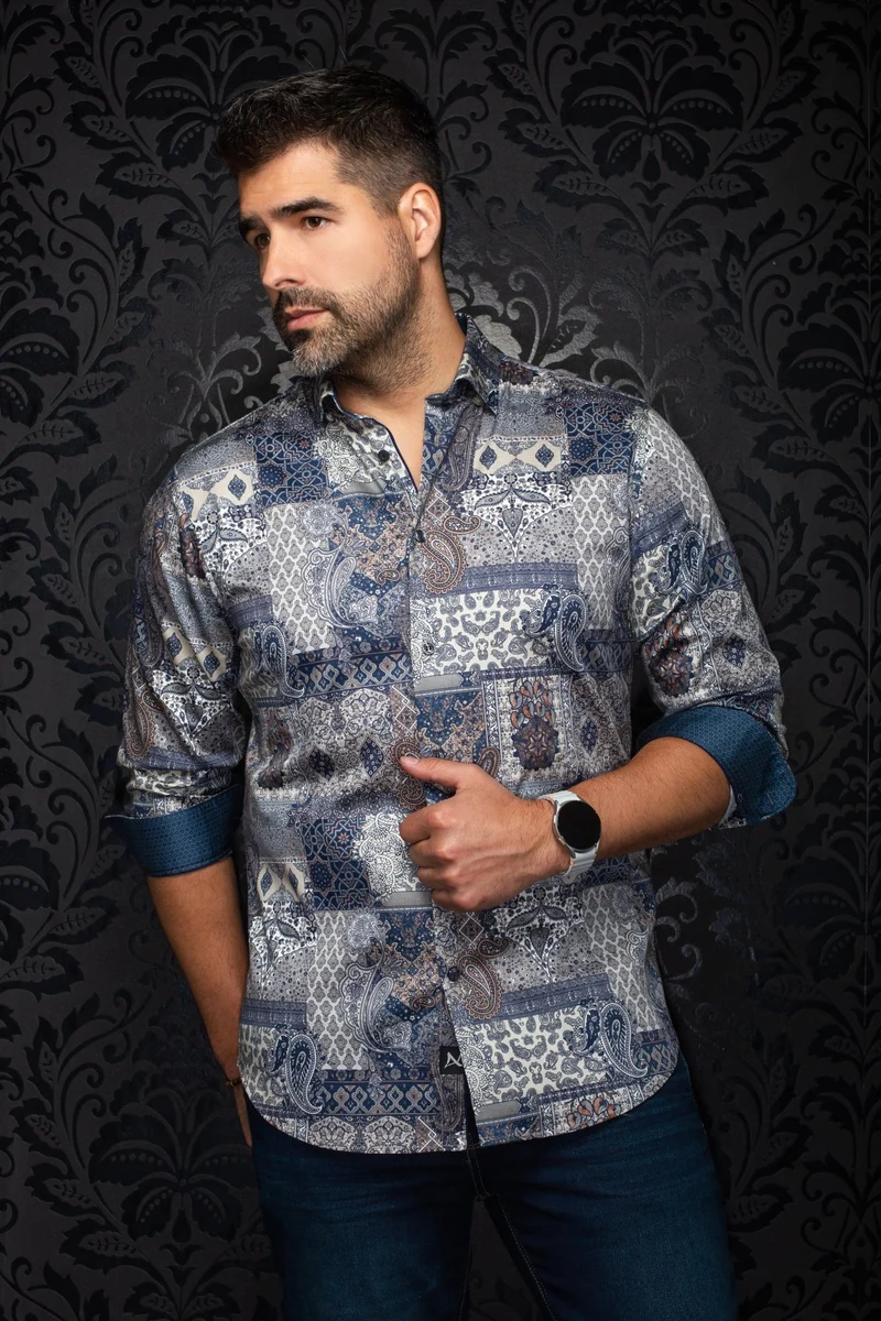 CHEMISE | TITAN, Navy Taupe