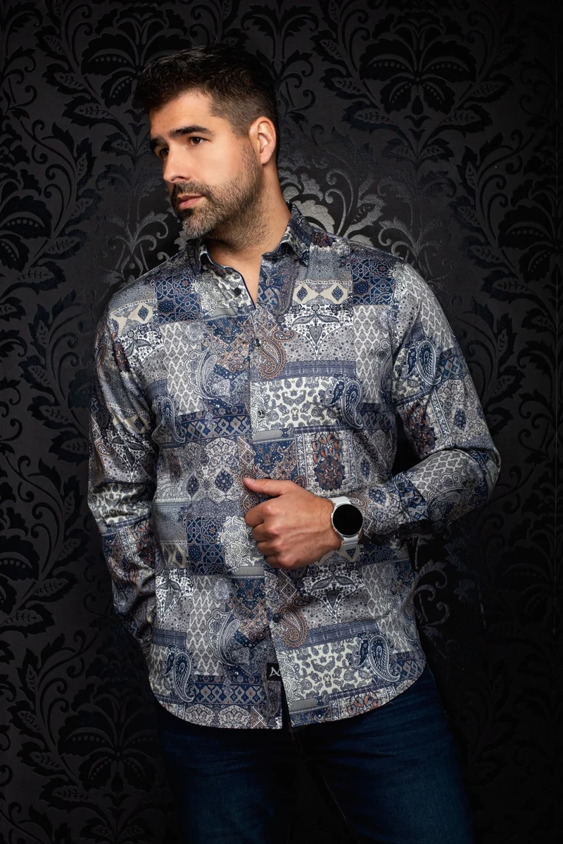 CHEMISE | TITAN, Navy Taupe