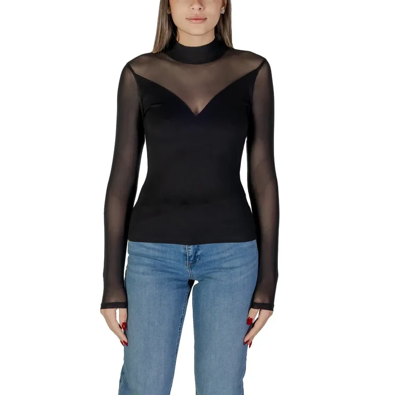 Morgan De Toi Chemisier noir pour femme en viscose mélangée