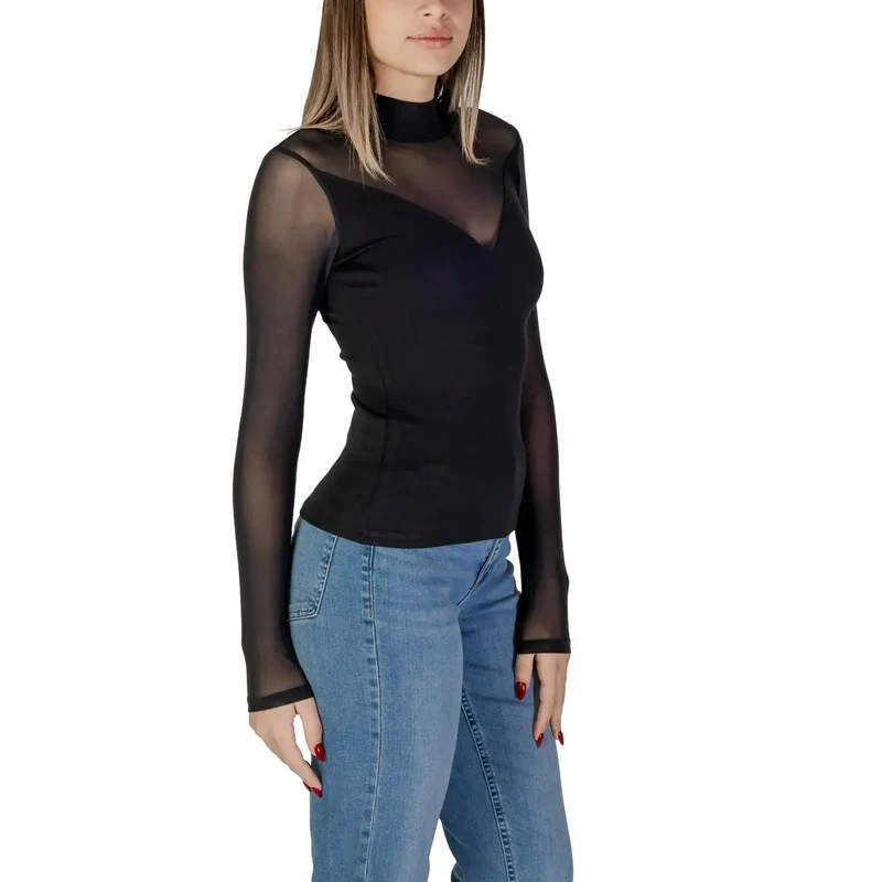 Morgan De Toi Chemisier noir pour femme en viscose mélangée