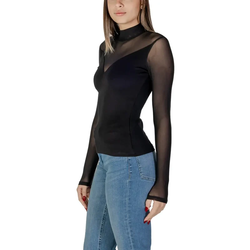Morgan De Toi Chemisier noir pour femme en viscose mélangée