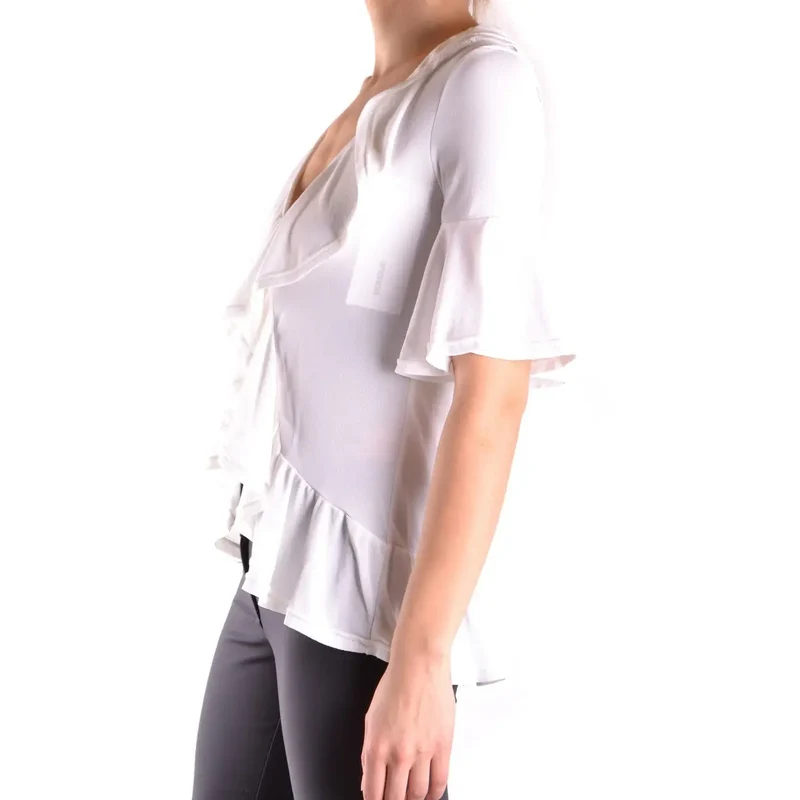 Dondup Chemisier blanc pour femme en viscose à col en V