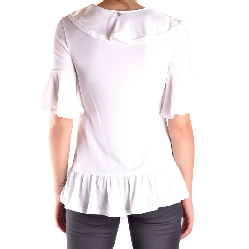 Dondup Chemisier blanc pour femme en viscose à col en V