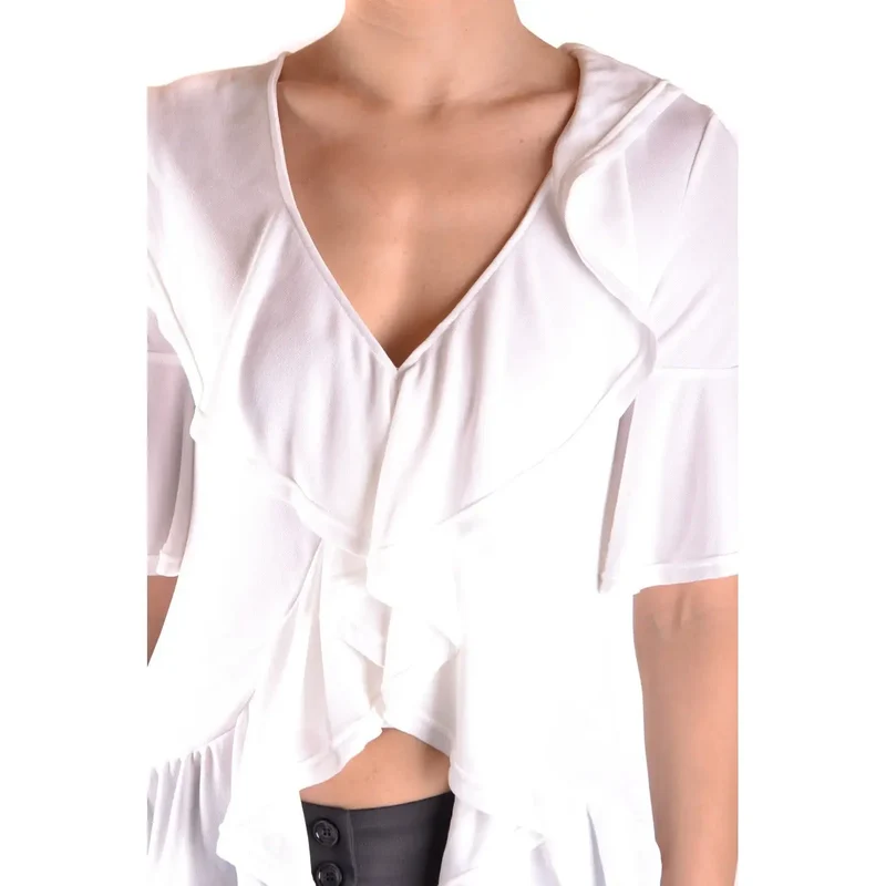Dondup Chemisier blanc pour femme en viscose à col en V