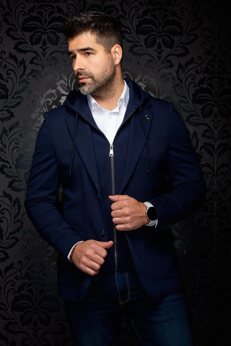 VESTON | GIACOMO-HOOD, Midnight