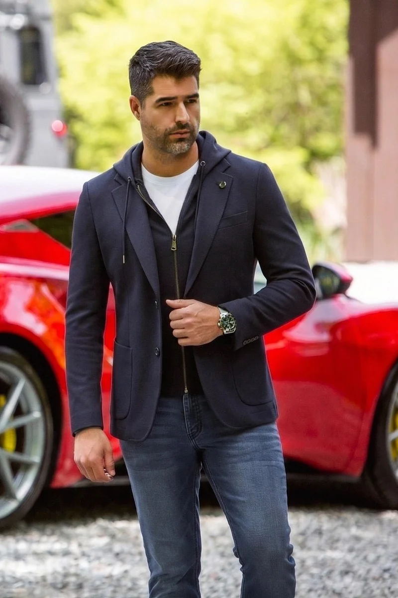 VESTON | FOCAL-MOCK, Navy
