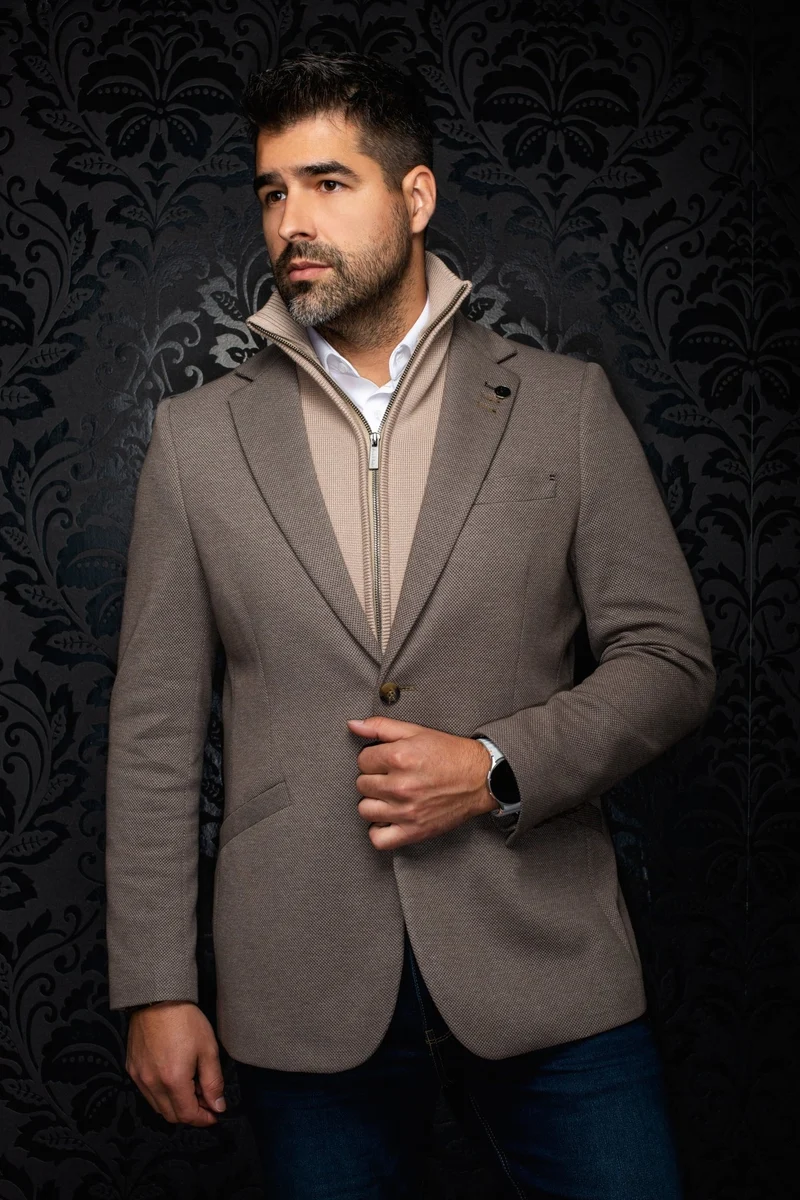 VESTON | FOCAL-MOCK, Taupe