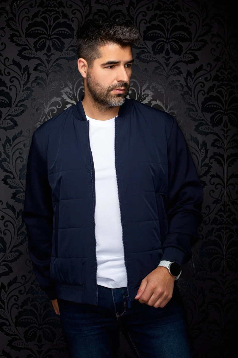 Veste Bomber | LAMBERT, Navy