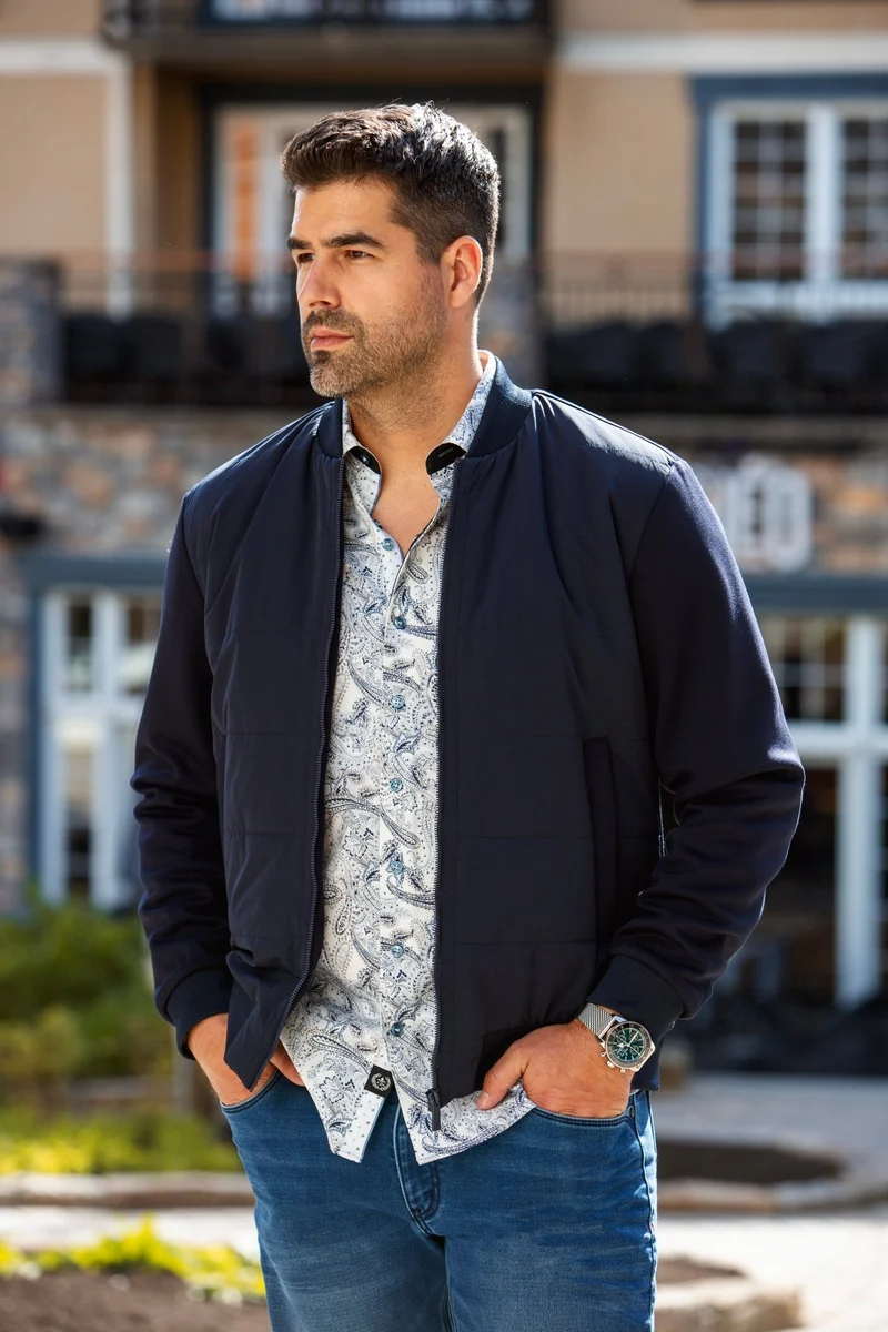 Veste Bomber | LAMBERT, Navy