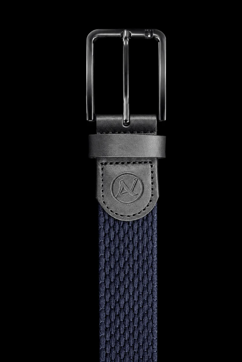 CEINTURE TRESSÉE | MANGUSTA, NAVY GUNMETAL