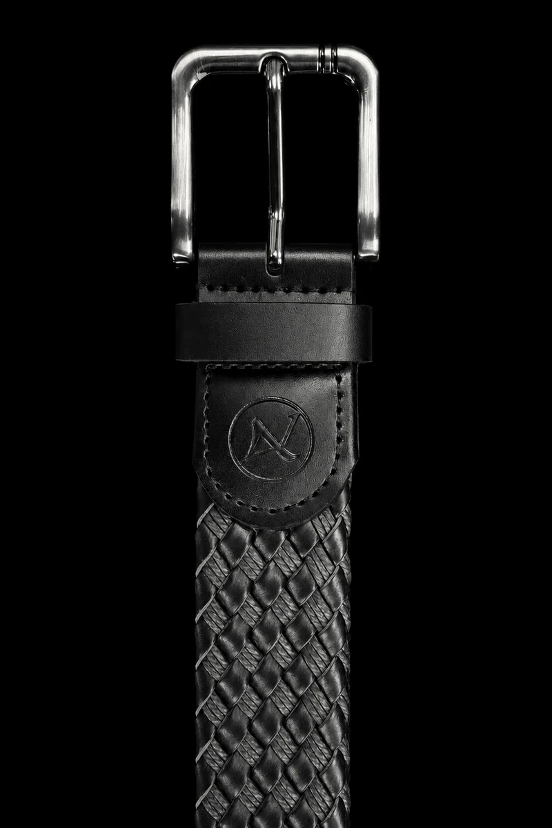 CEINTURE TRESSÉE | PANTERA, BLACK GUNMETAL