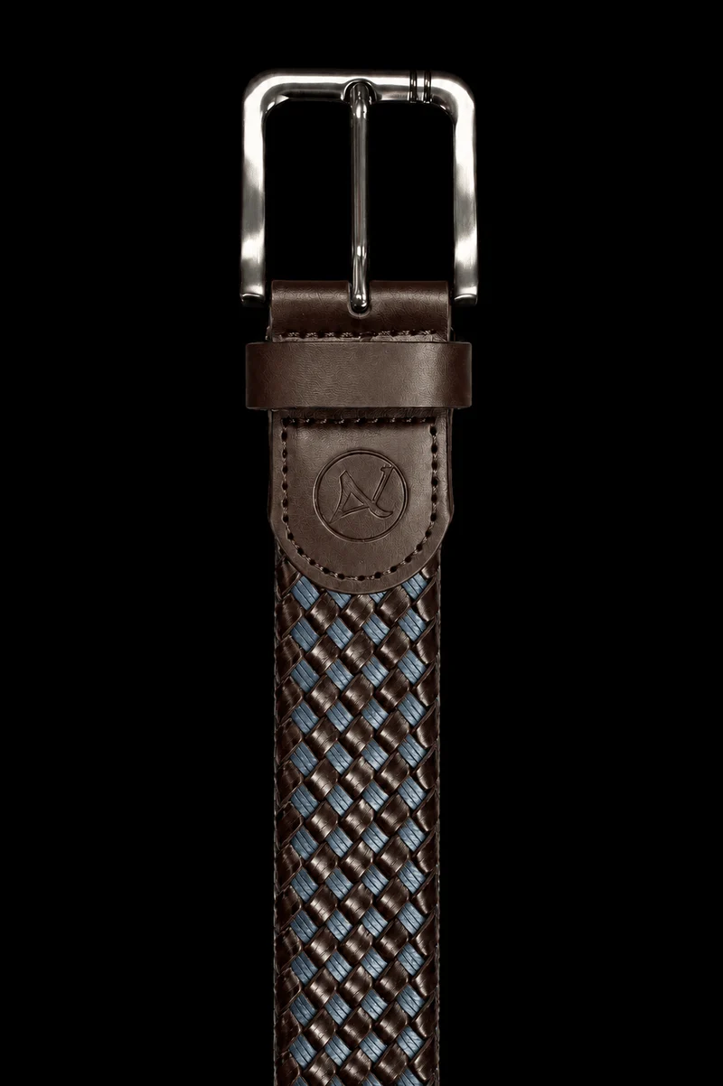 CEINTURE TRESSÉE | PANTERA, BROWN GUNMETAL