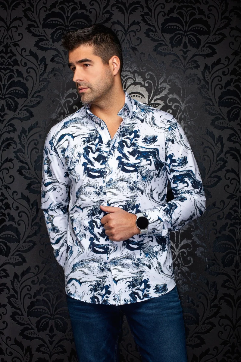 CHEMISE | THOMAS, White blue