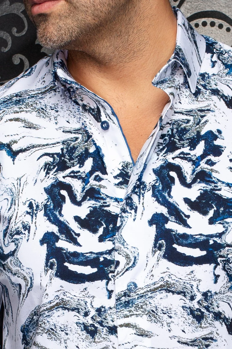 CHEMISE | THOMAS, White blue