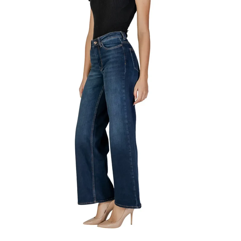 Only Jean en denim de coton bleu pour femme