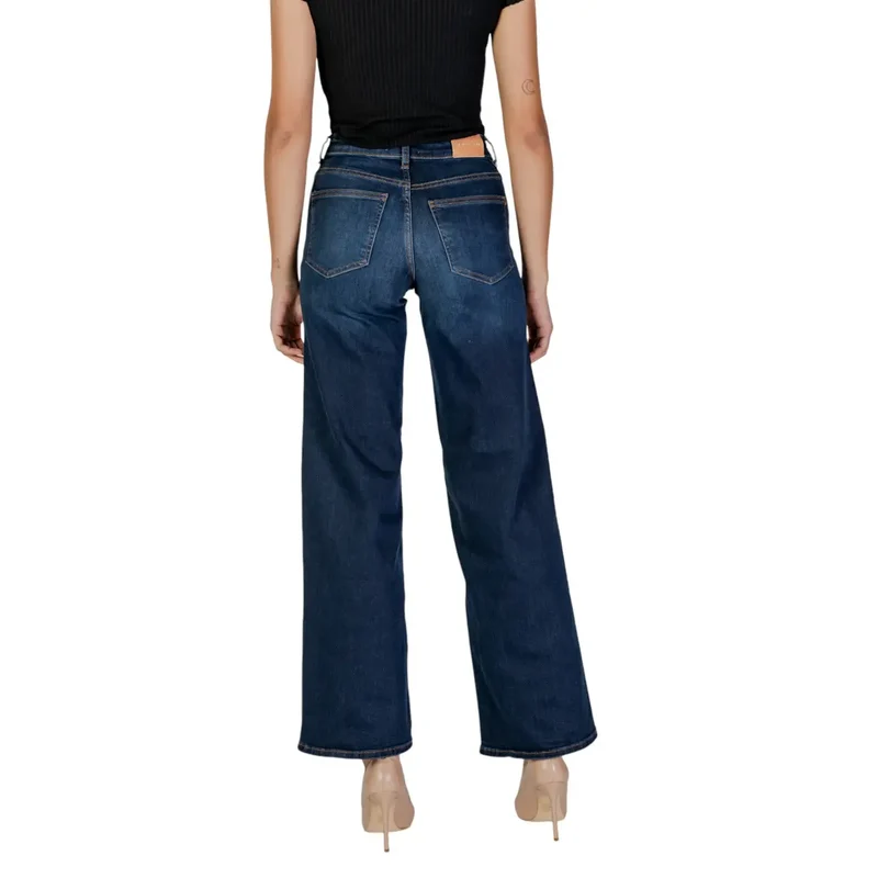 Only Jean en denim de coton bleu pour femme