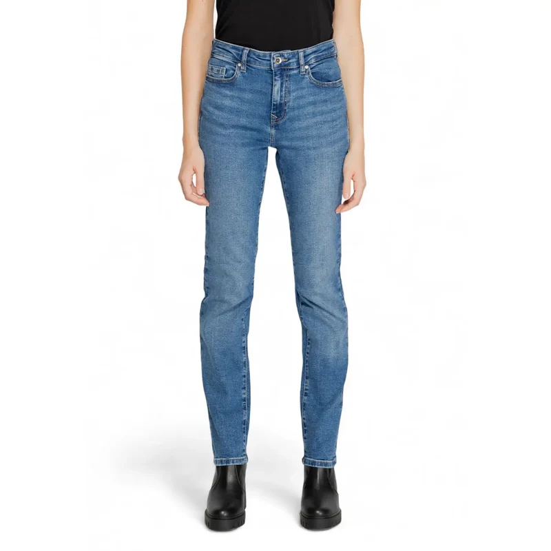 Only Jean en denim de coton bleu stretch pour femme