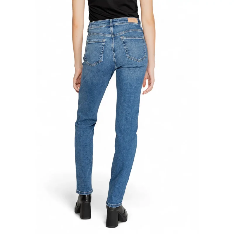 Only Jean en denim de coton bleu stretch pour femme