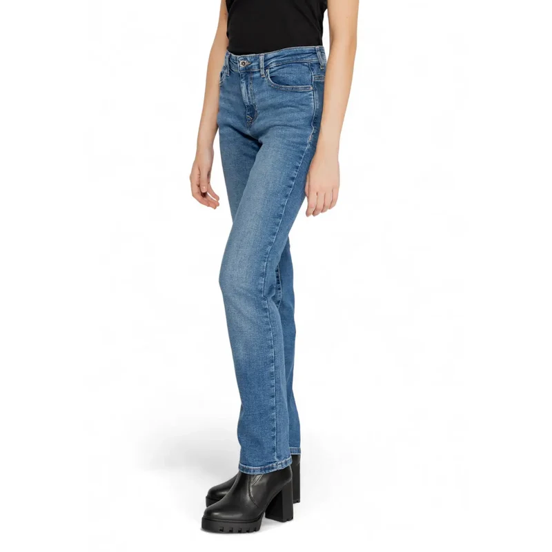 Only Jean en denim de coton bleu stretch pour femme