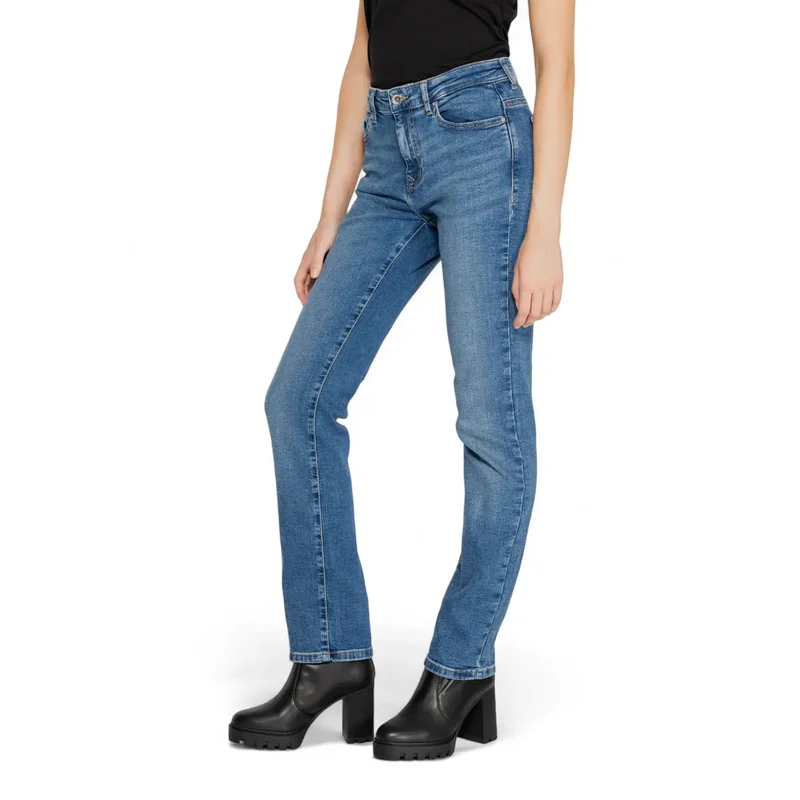 Only Jean en denim de coton bleu stretch pour femme
