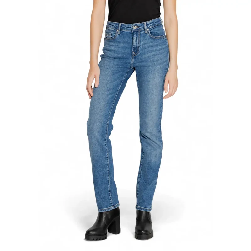 Only Jean en denim de coton bleu stretch pour femme