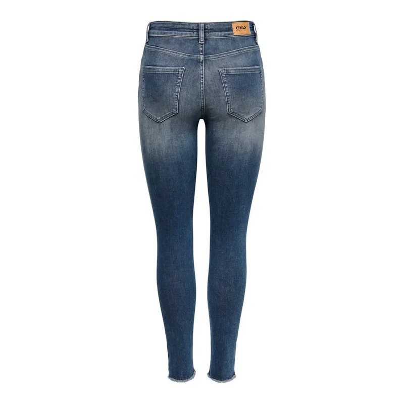 Only Jean en denim de coton bleu stretch pour femme