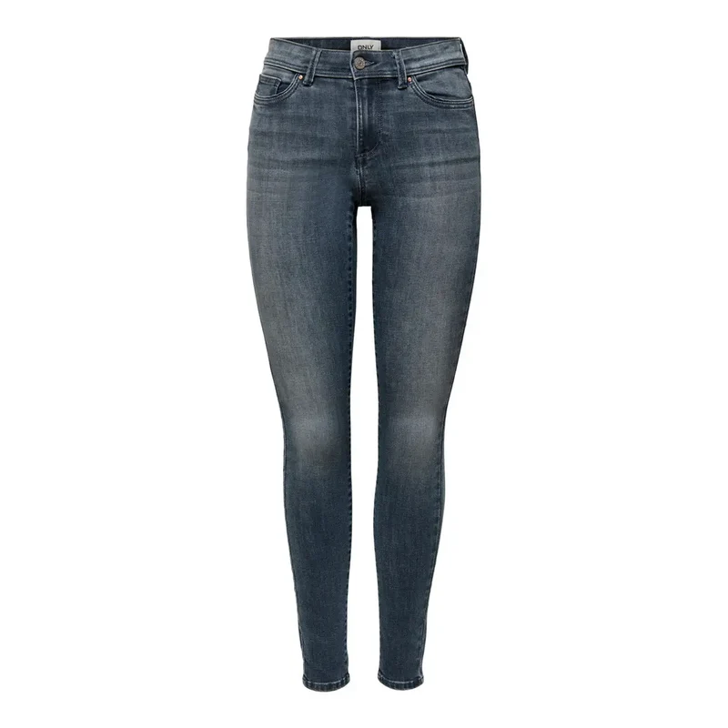 Only Jean bleu en denim pour femme, mélange de coton