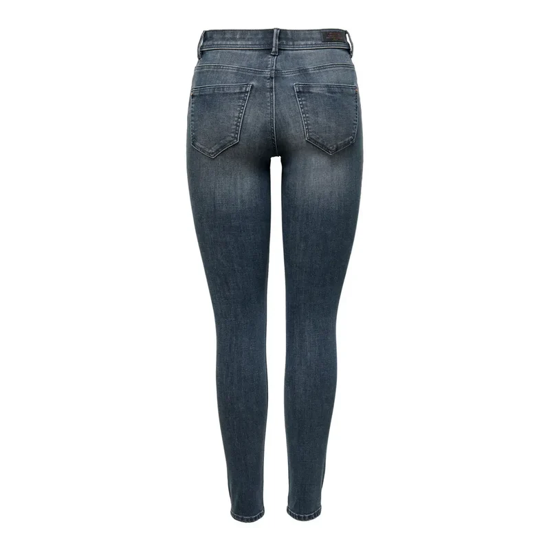 Only Jean bleu en denim pour femme, mélange de coton