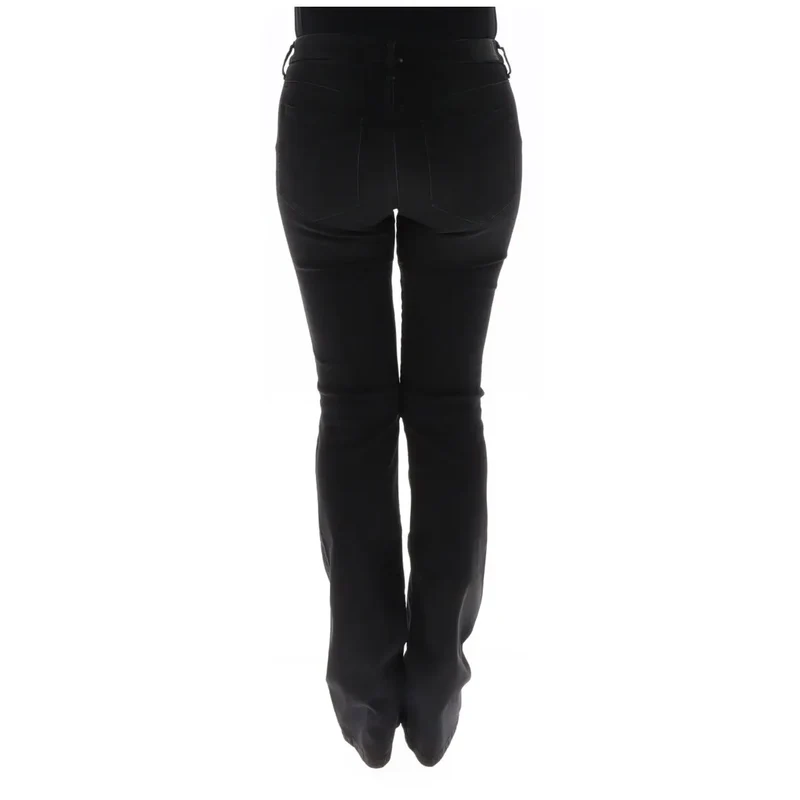 Diesel Jean en coton noir déchiré pour femme