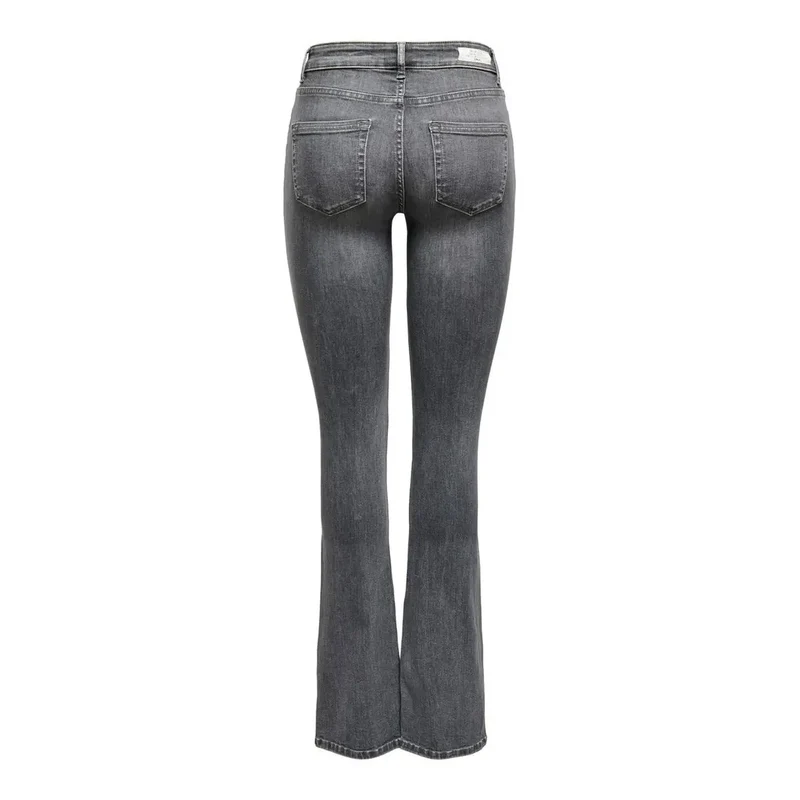 Only Jean gris en coton stretch pour femme