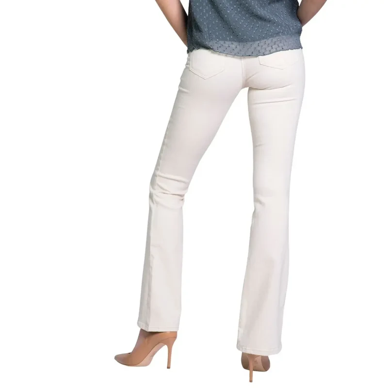 Only Jean blanc en coton stretch pour femme