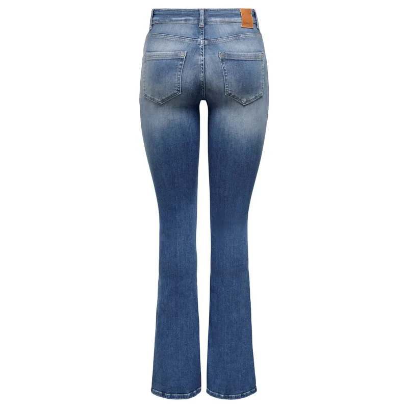 Only Jean bleu en denim pour femme, mélange de coton