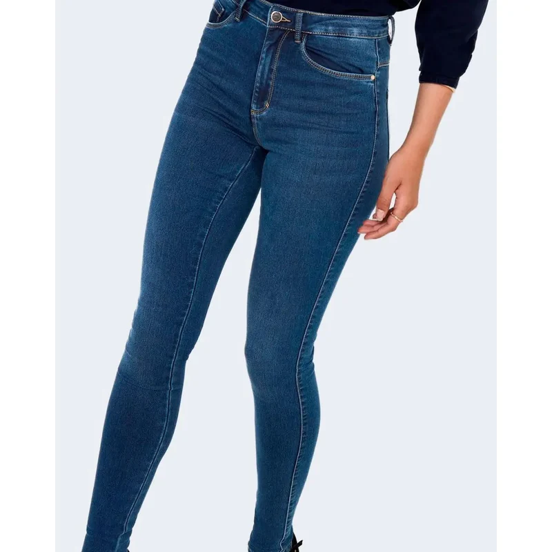 Only Jeans en denim de coton bleu pour femmes, automne-hiver