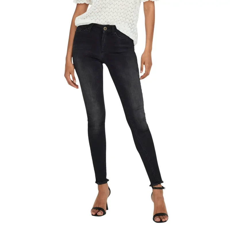 Only Jeans noirs en coton mélangé pour femmes