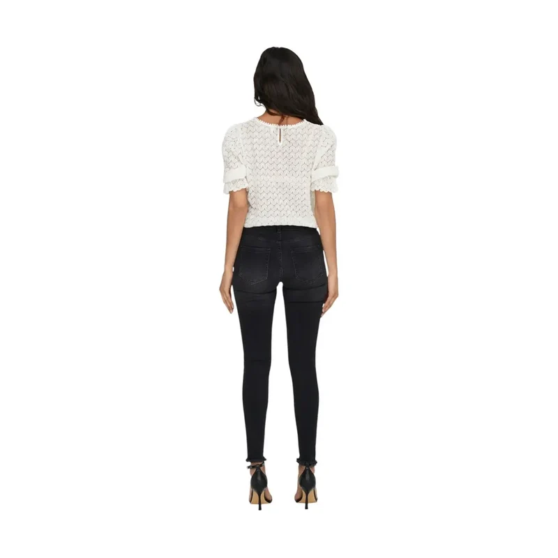 Only Jeans noirs en coton mélangé pour femmes