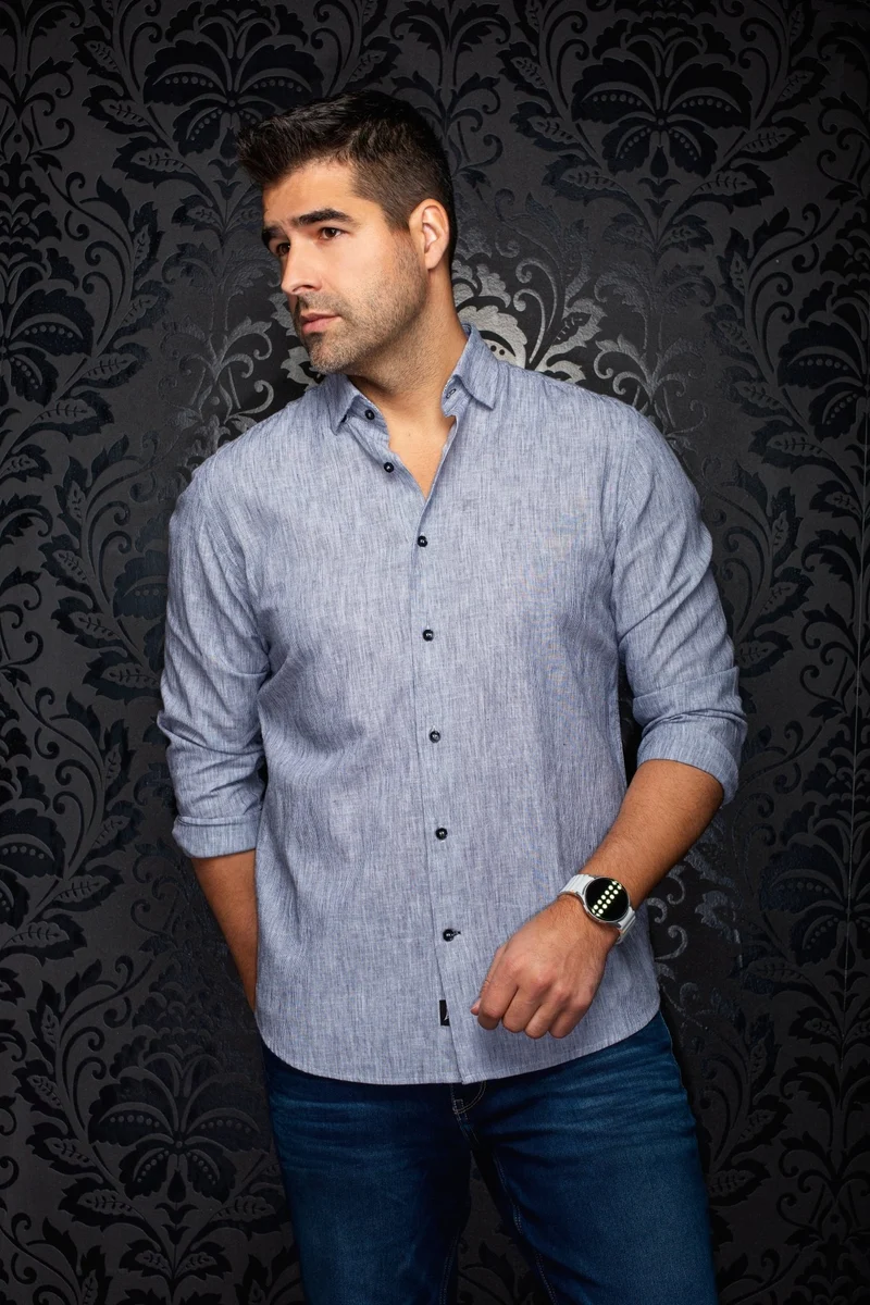 CHEMISE EN LIN | GERE, Black