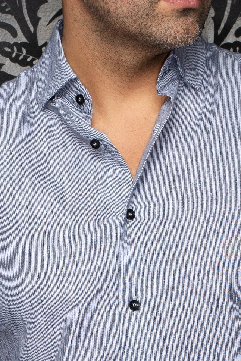 CHEMISE EN LIN | GERE, Black