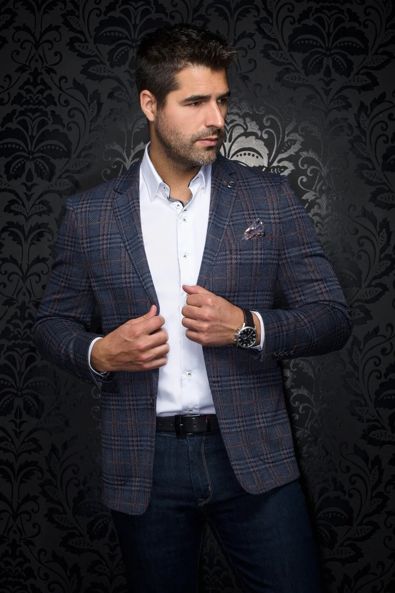VESTON | CENTURY PLAID, Navy