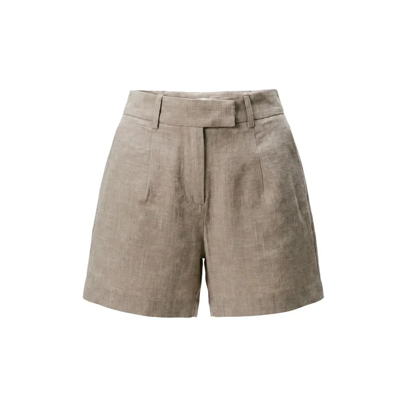 Only Robe cintrée en polyester gris pour femme Shorts