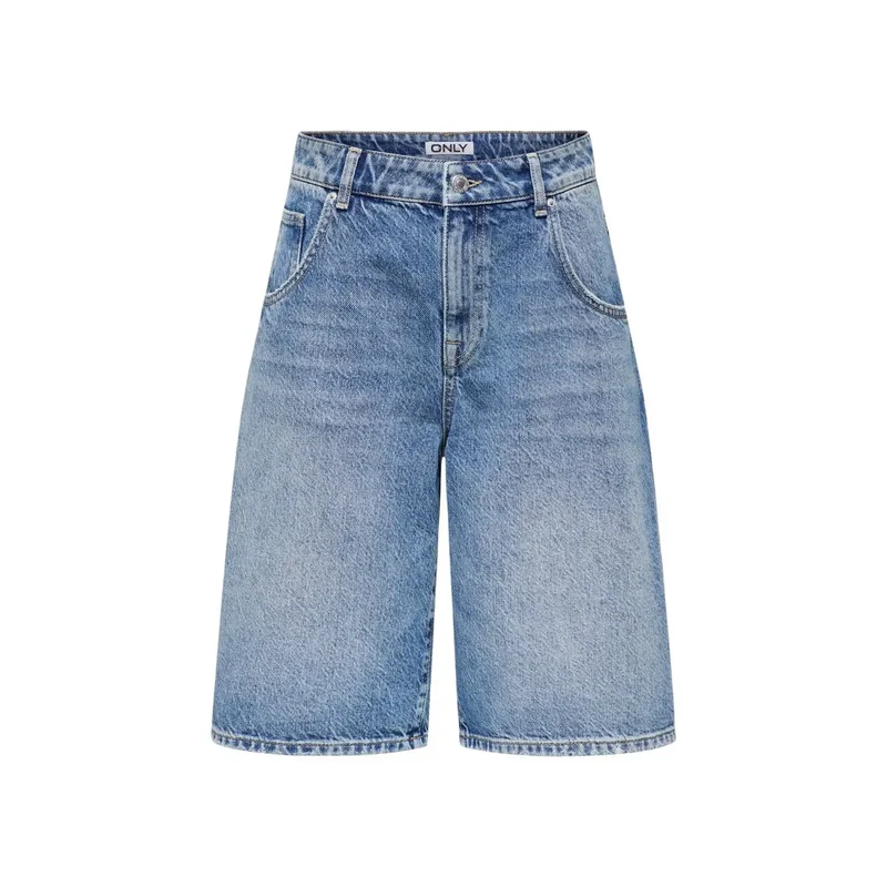 Only Jean bleu pour femme Shorts Coton biologique Fit