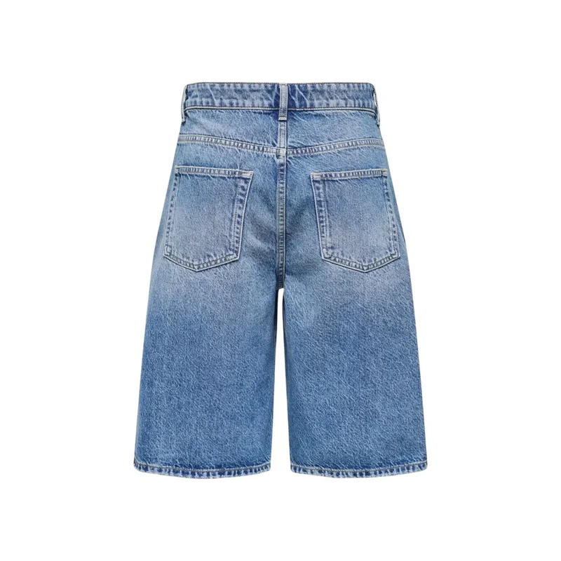Only Jean bleu pour femme Shorts Coton biologique Fit