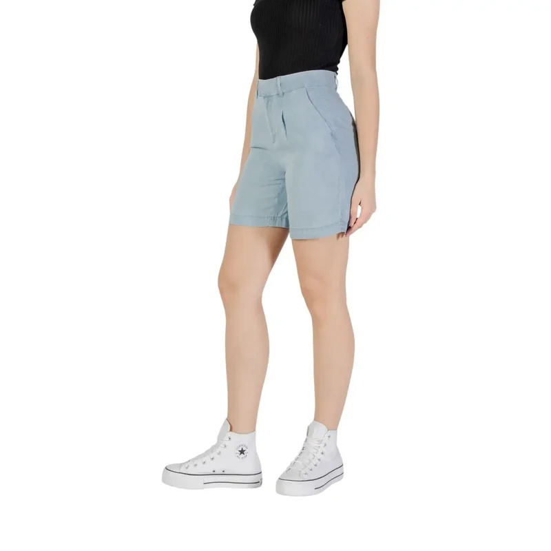 Only Femme Lyocell bleu Shorts Vêtements d'été décontractés