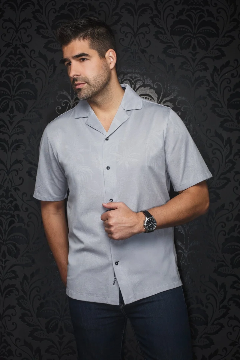 Manches Courtes Flat Collar | BRAHEA, Light Grey