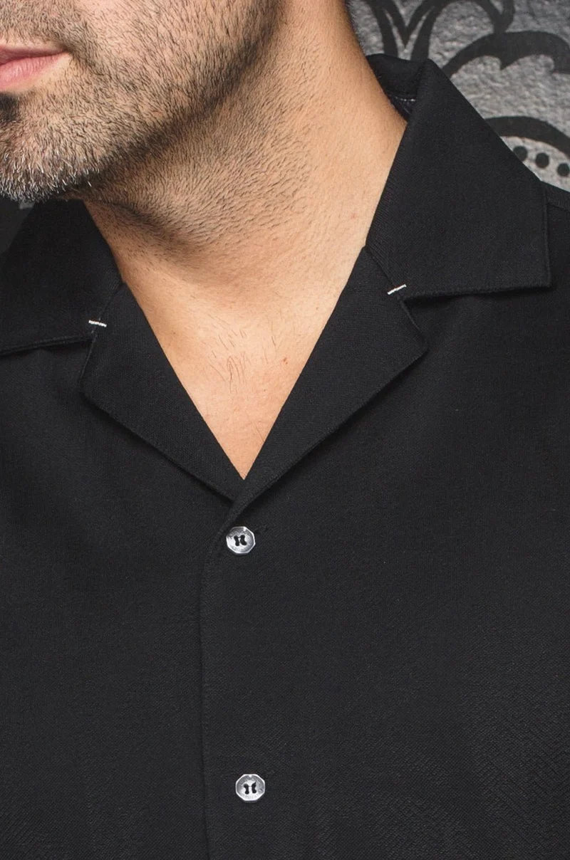 Manches Courtes Flat Collar | BRAHEA, Black