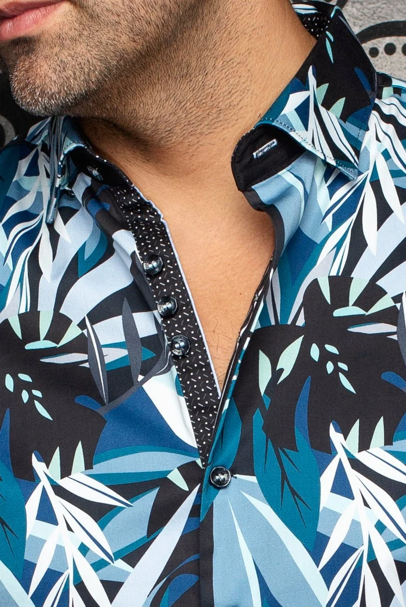 Manches Courtes | GREENWILD, Aqua Black