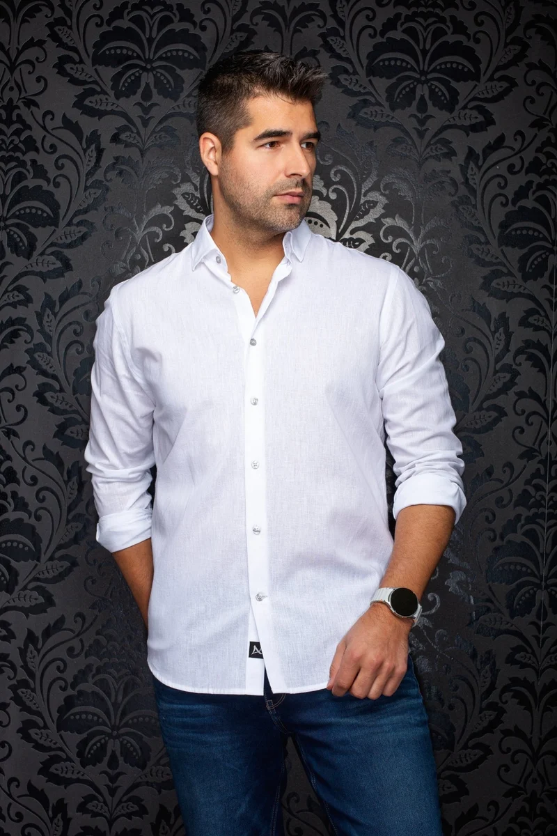 CHEMISE EN LIN | HUMPHREY, White